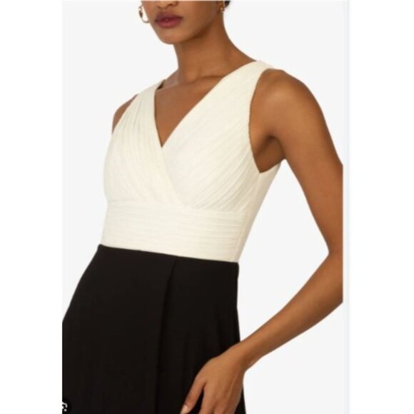 DKNY Womens Sleeveless Pleated V-Neck Dress Size 6 formal new - Picture 6 of 6